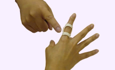 スプリントを装着した様子