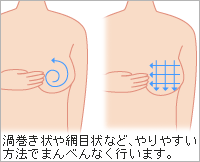 胸を触ってみる