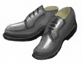 紐やベルトがついた靴