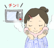 電子レンジを使ってカンタン蒸しタオル