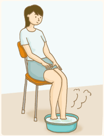 フットケアの基本は「足浴」から