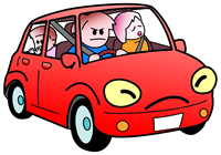 乗り物酔いの原因は、体のバランスをとる器官への刺激など