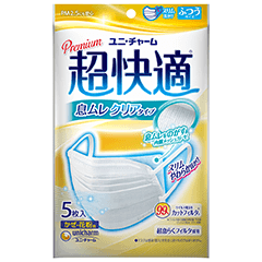 マスク:超快適マスク 息ムレクリアタイプ、超立体マスク かぜ・花粉用