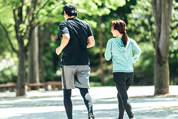 写真：ランニング