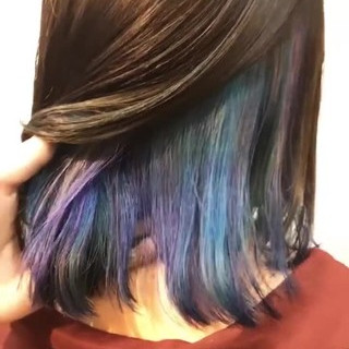 インナーカラー マーメイドアッシュ ガーリー セミロング Fits Core フィッツコア 村井優紀 5265 Hair