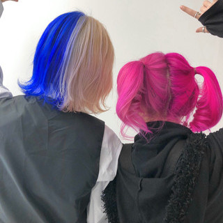 派手髪 ショート ピンク ツートンカラー Hco Haircolorosaka Ippei 6569 Hair