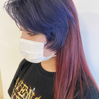 21年夏 パープルアッシュのヘアスタイル 髪型 ヘアアレンジ一覧 Hair