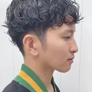 メンズ メンズパーマ 刈り上げ ショート Kilto イナムライサオ 富山 Kilto Hair
