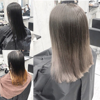 ブラウンベージュ グラデーションカラー ホワイトグラデーション アッシュブラウン Alive Omotesandou Kenshiro 5332 Hair