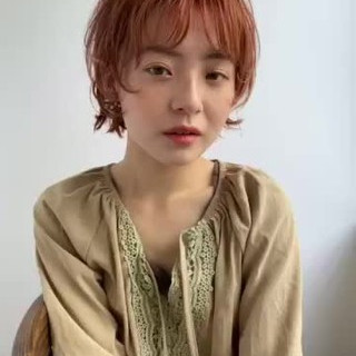 ウルフカット ショート ナチュラル パーマ Lepes 山口 華絵 Lepes Nakameguro Hair