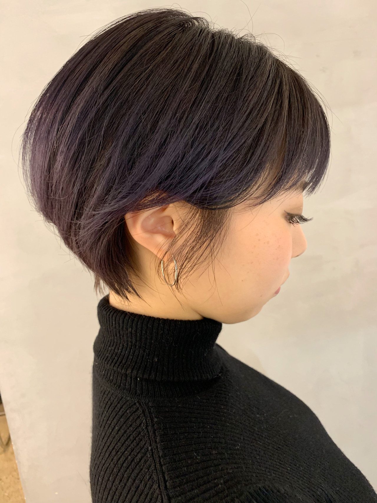 上選択 パープル ヘアカラー ショート