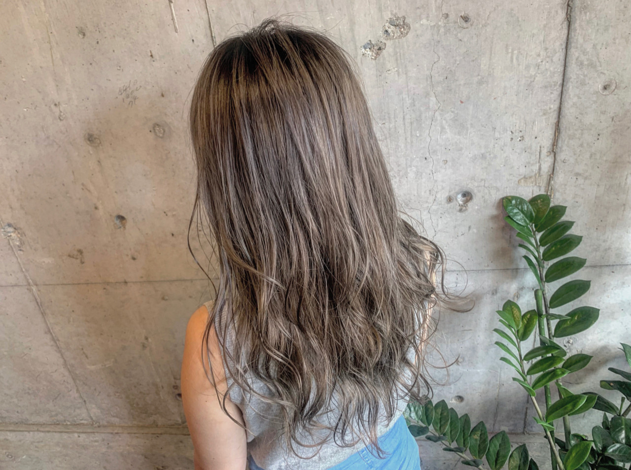 コテ巻き ロング ブリーチカラー N オイル Haircolor Eyelash Port