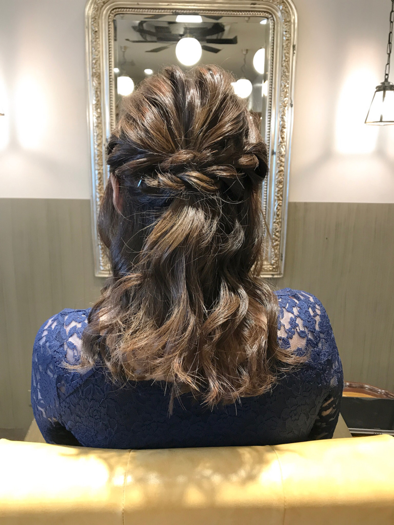 結婚式 ハーフアップ デート ヘアアレンジ Moon Hair Styling Salon