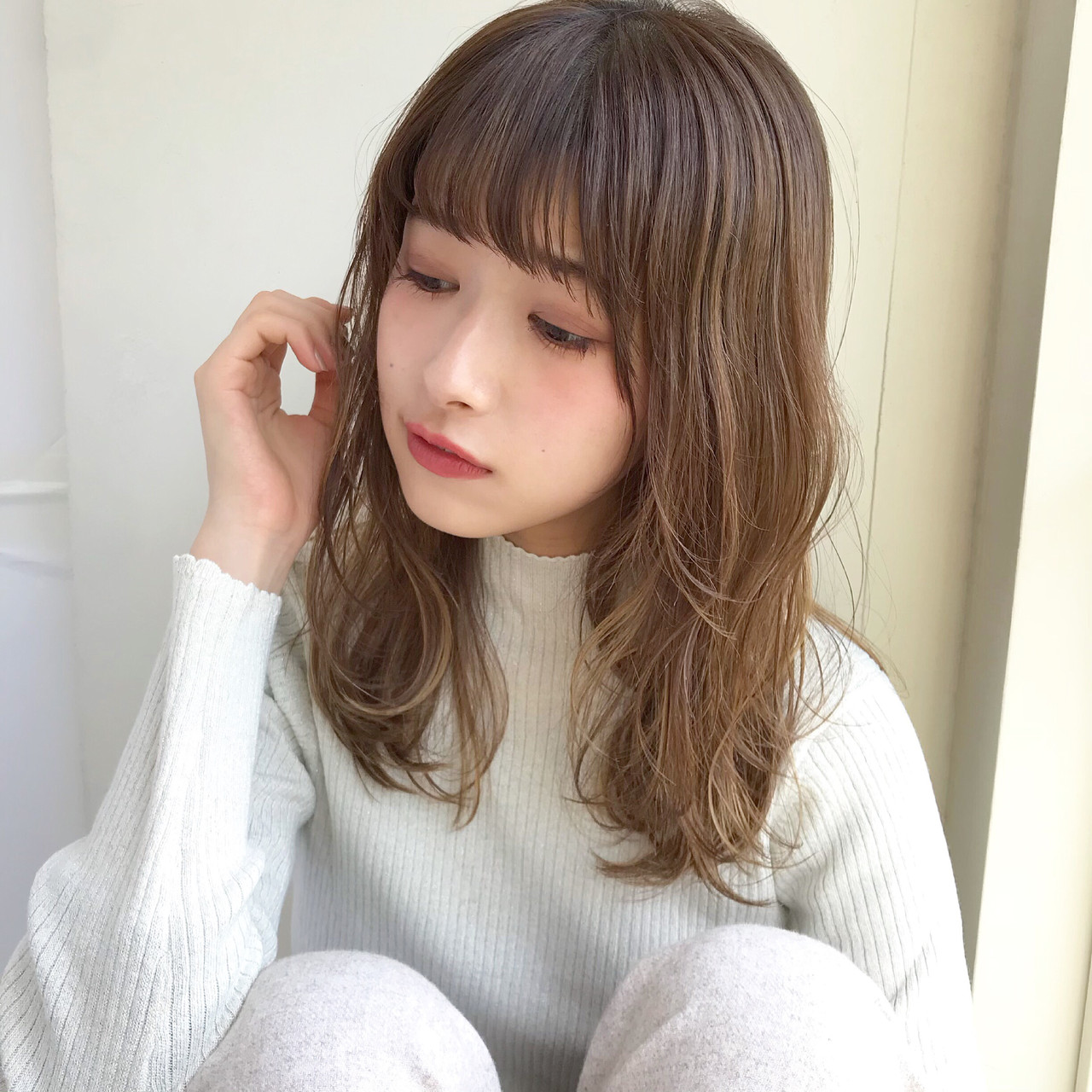 パーマ 大人かわいい デート セミロングgarden Omotesando 伊藤愛子