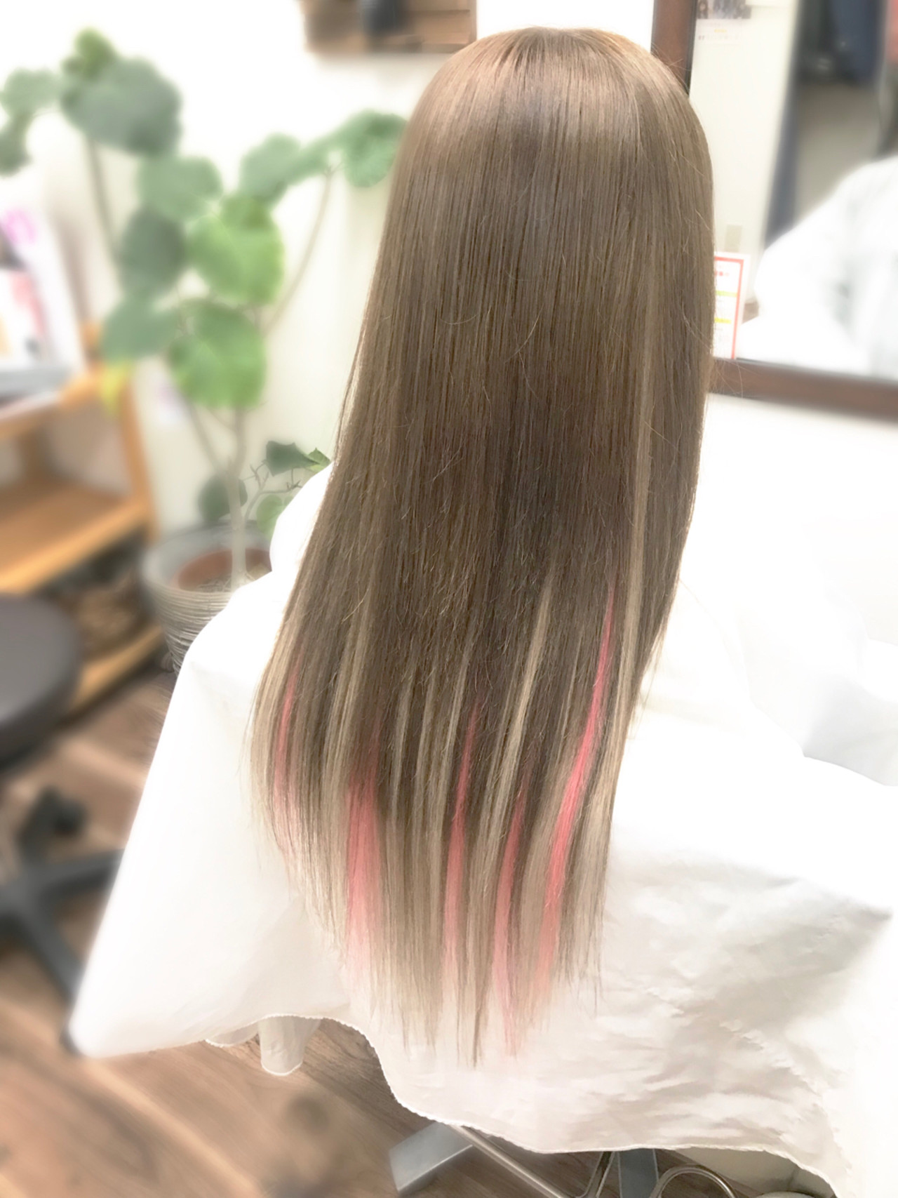 最新のhdピンク メッシュ エクステ 最高の花の画像