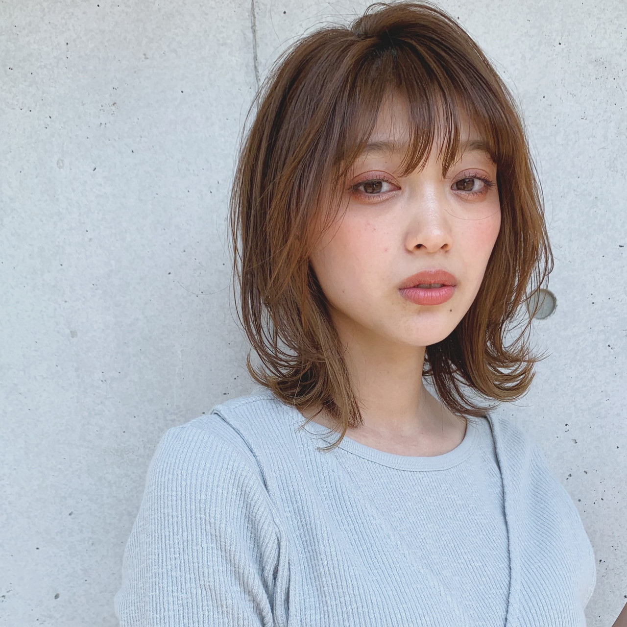 デジタルパーマ オリーブベージュ ヘアアレンジ ミディアム Agnos 青山 Miu Agnos青山 551230 Hair デジタルパーマ オリーブベージュ ヘアアレンジ ミディアム Agnos 青山 Miu Agnos青山 551230 Hair