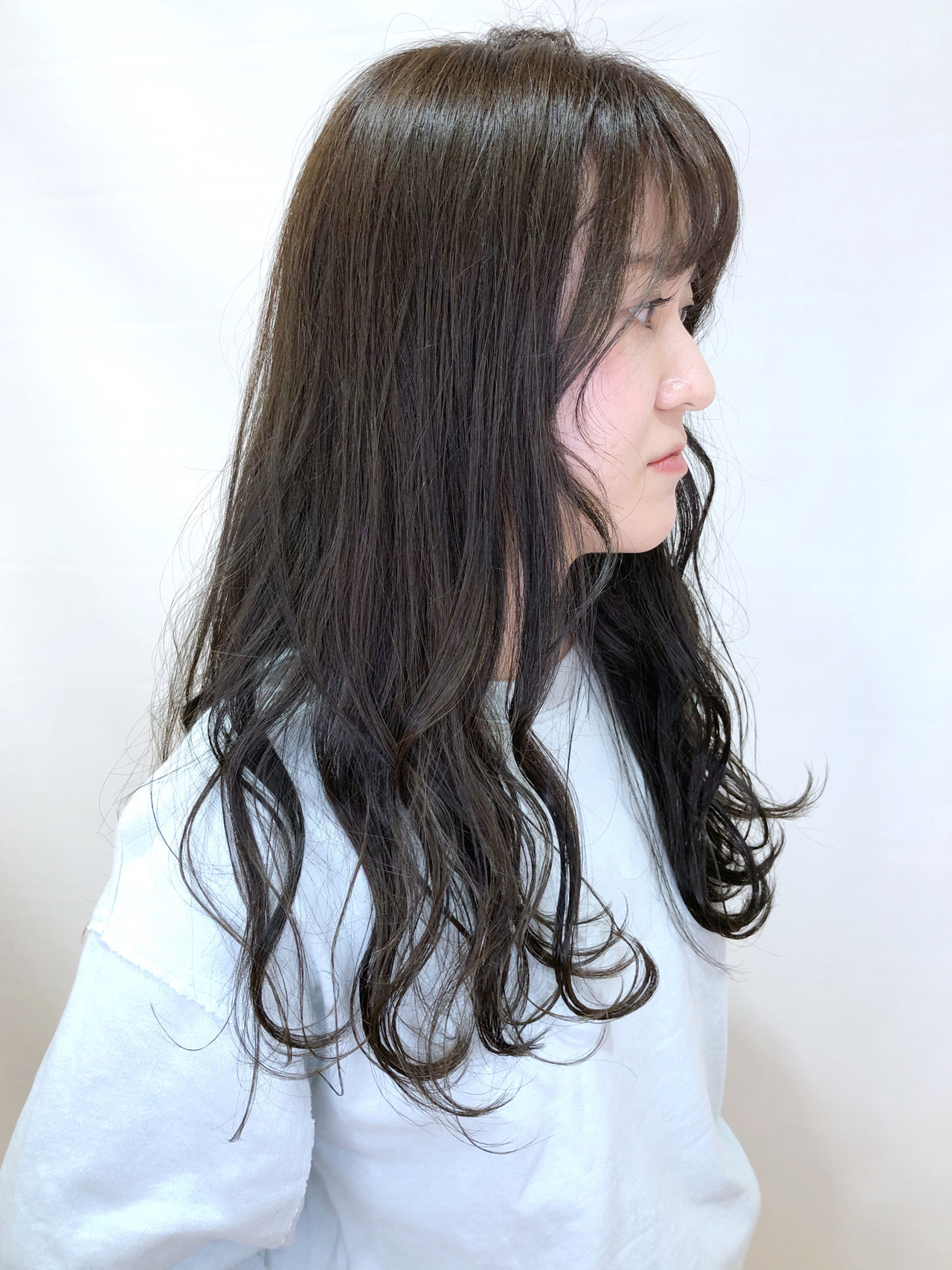 カーキアッシュ カーキ コテ巻き ロング Morio From London さいたま