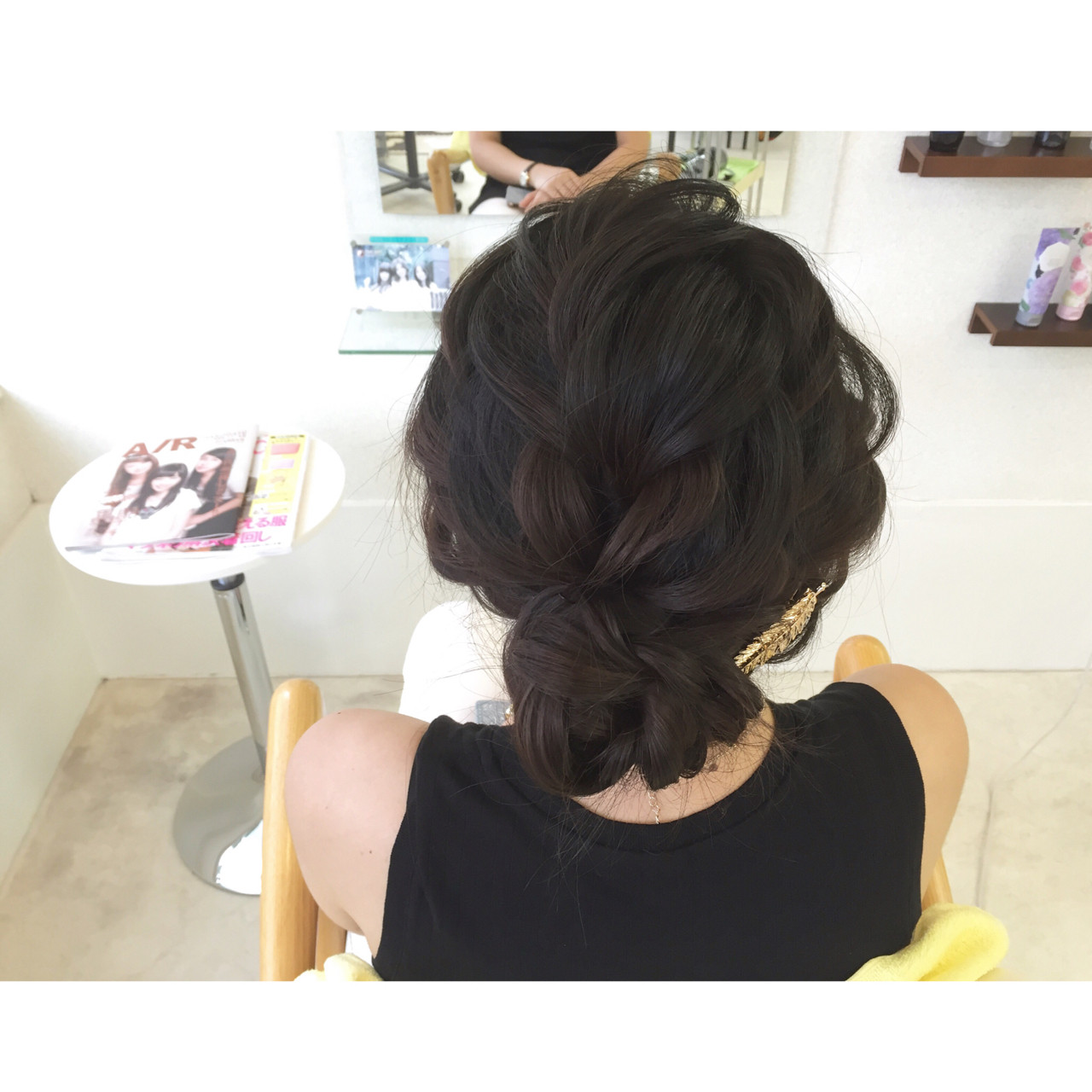 ヘアアクセ 簡単ヘアアレンジ 黒髪 ロング Free Hairstylist Shinya