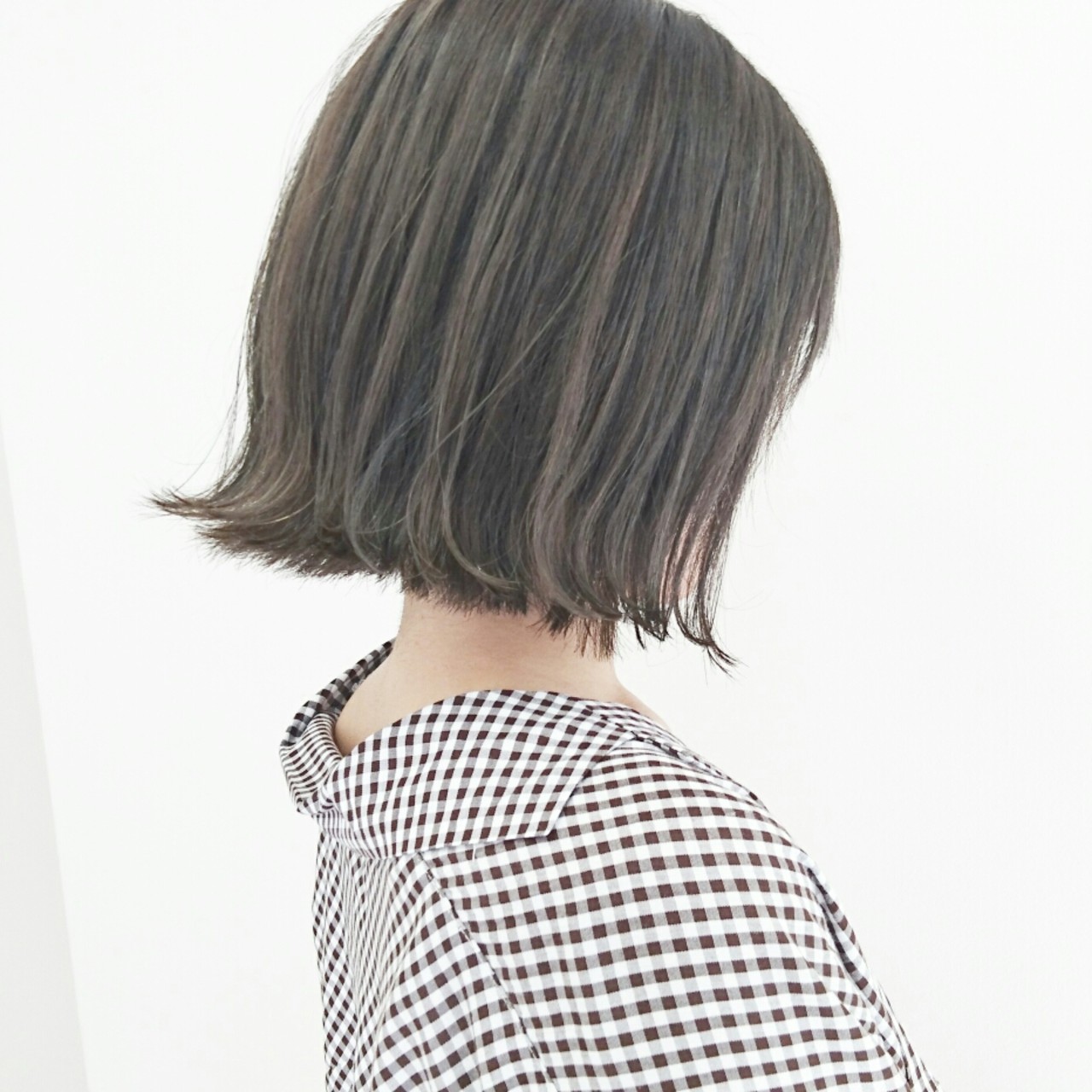 ナチュラル 切りっぱなし アッシュグレー ボブ Granze心斎橋店 おつじ