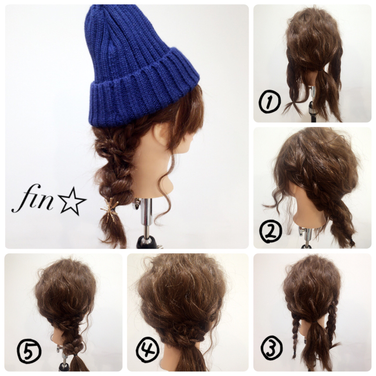 ヘアアレンジ ショート セミロング ニット Aube Hair Azul 吉祥寺2号