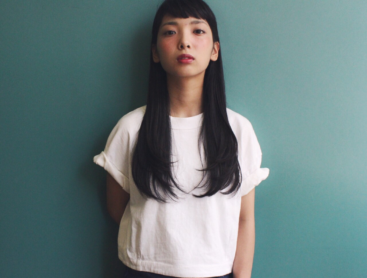 ナチュラル 黒髪 ストレート ロング Obayashi Natsumi 123361 Hair