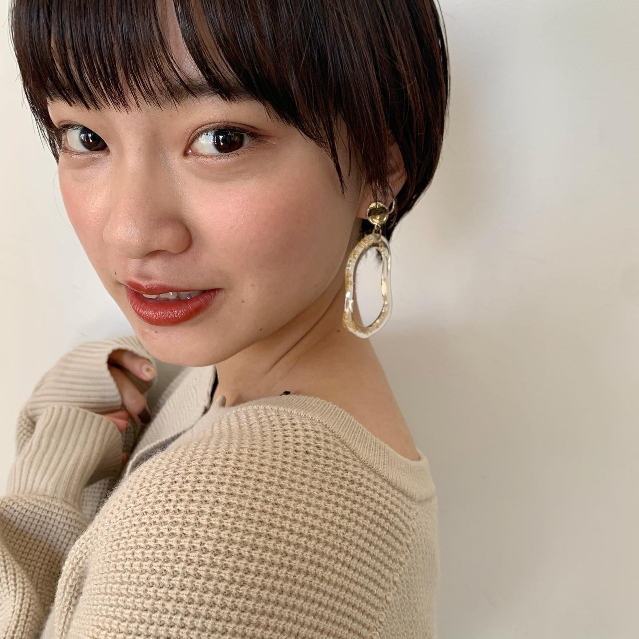 黒髪 ショートボブ ショート ナチュラル Tricca 小椋聡太 Hair