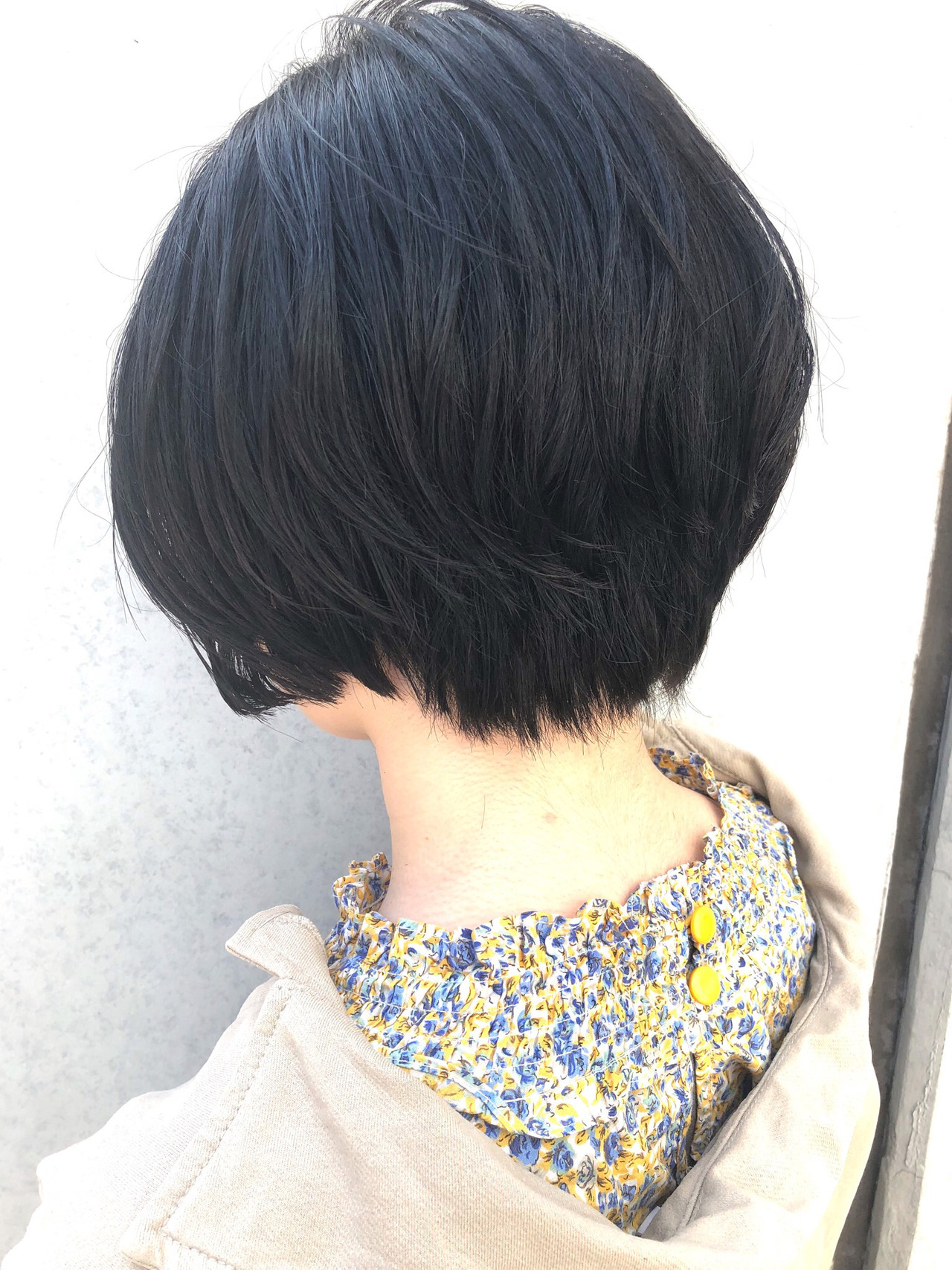 小顔ヘア デート ショート 黒髪ショート モリオフロムロンドン成増3号店 玉井千咲 Hair