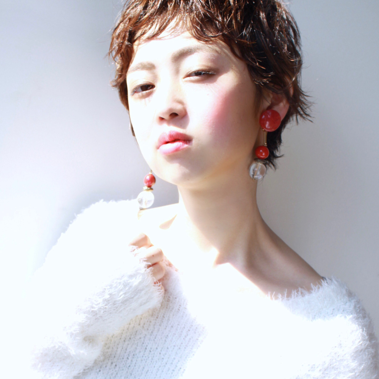 大人かわいい ベリーショート 小顔 パーマmorio Flom London ムラマツ