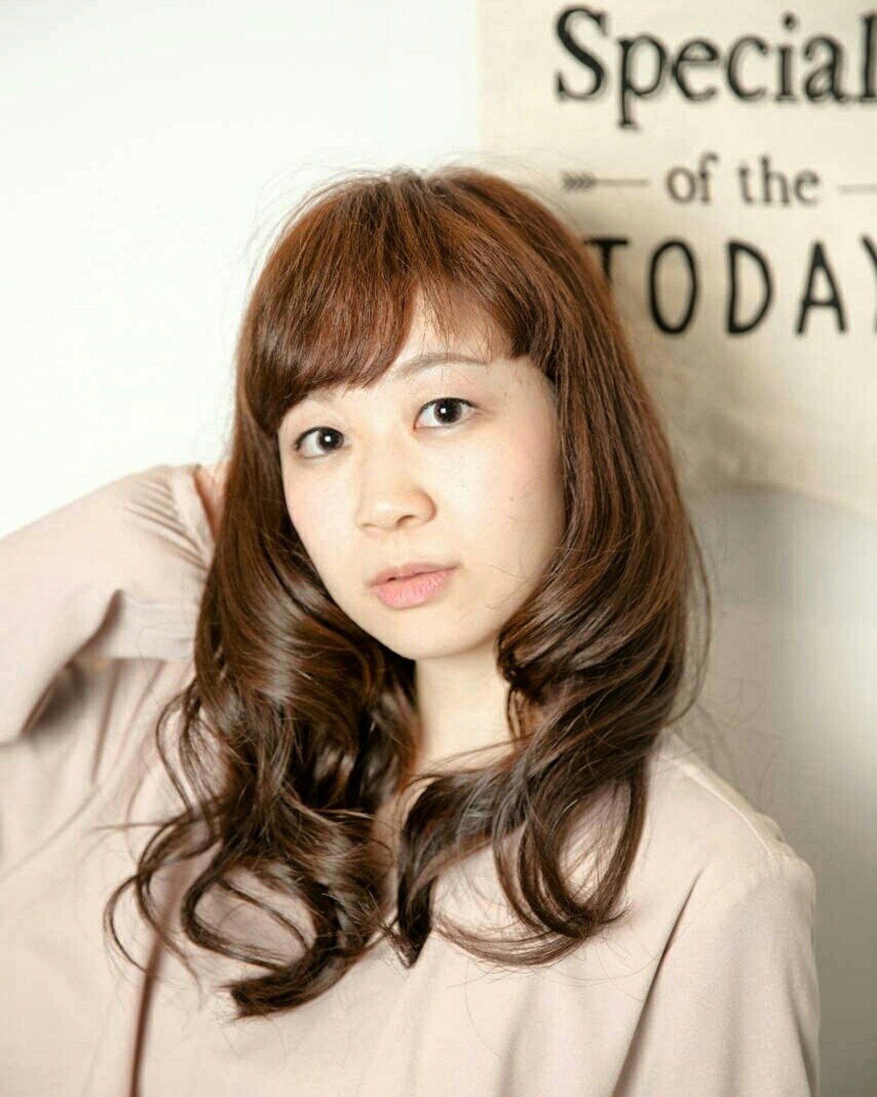 セミロング フェミニン デート クリスマス 春日部美容室 Luce Naoki