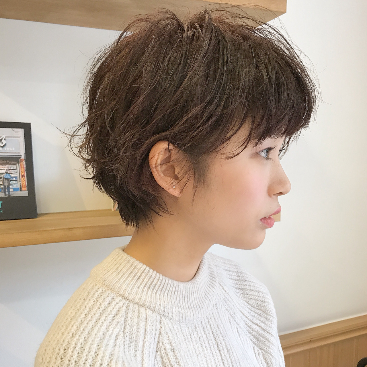 ナチュラル ショート パーマ ゆるふわ Noesalon 祖父江基志 357838 ナチュラル ショート パーマ ゆるふわ Noesalon 祖父江基志 357838