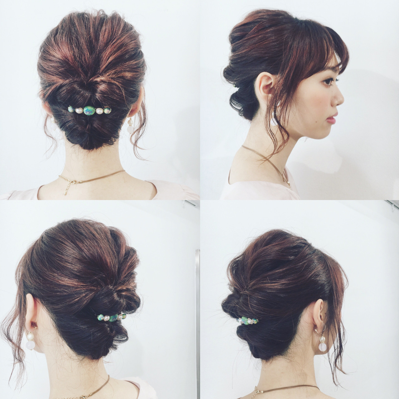 女子会 簡単ヘアアレンジ 結婚式 ショート 自由が丘 Buzz バズ 秋山