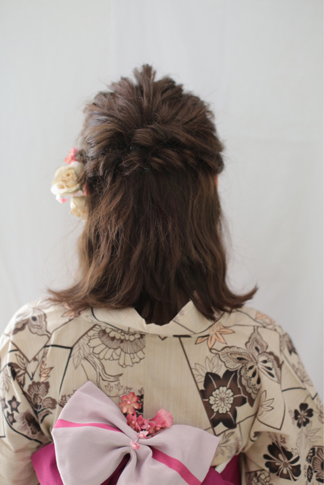 くるりんぱ 外ハネ 和装 レトロ フジワラマナミ 190090 Hair