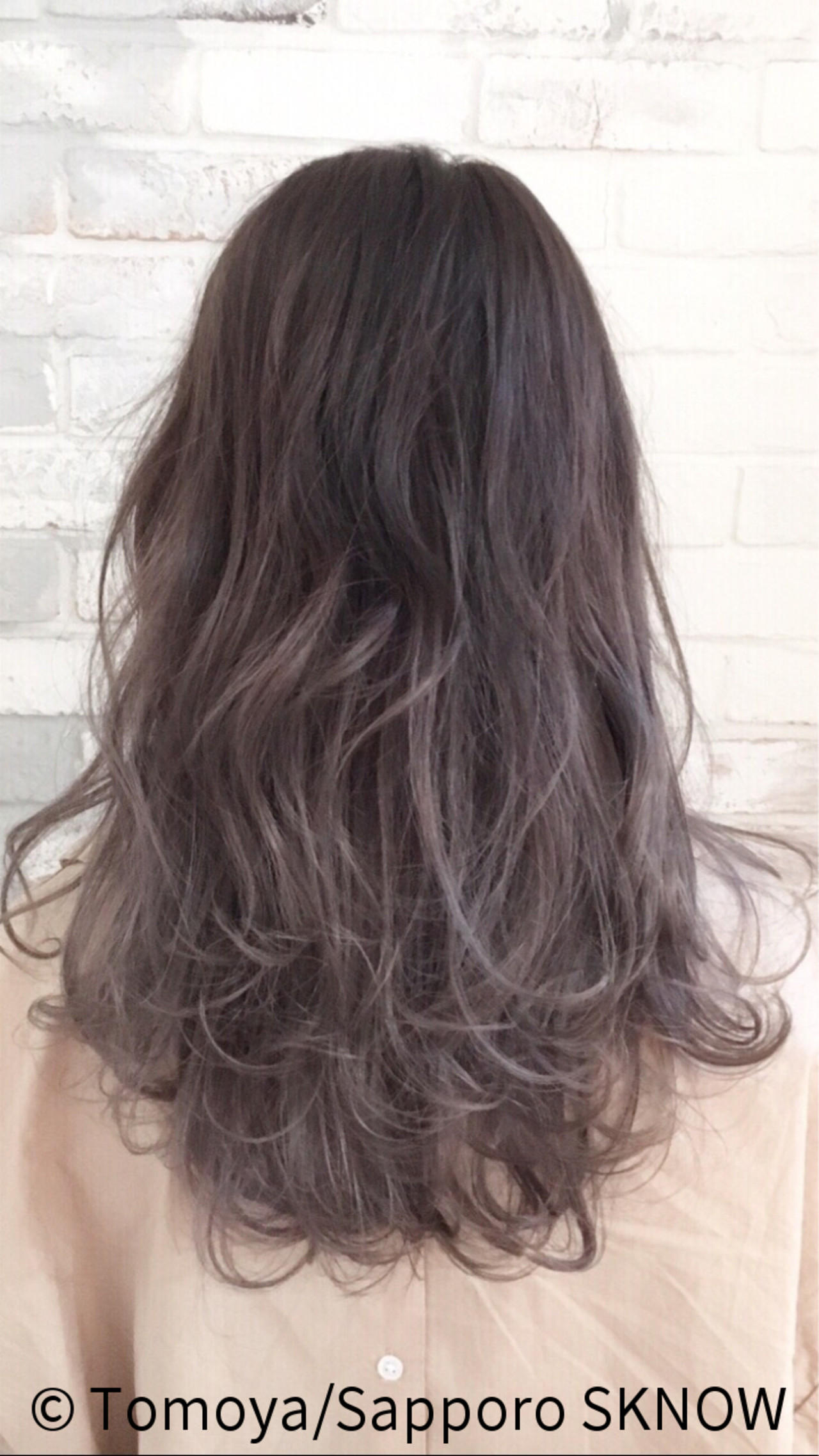 デート グラデーションカラー ラベンダーアッシュ ストリート Sknow