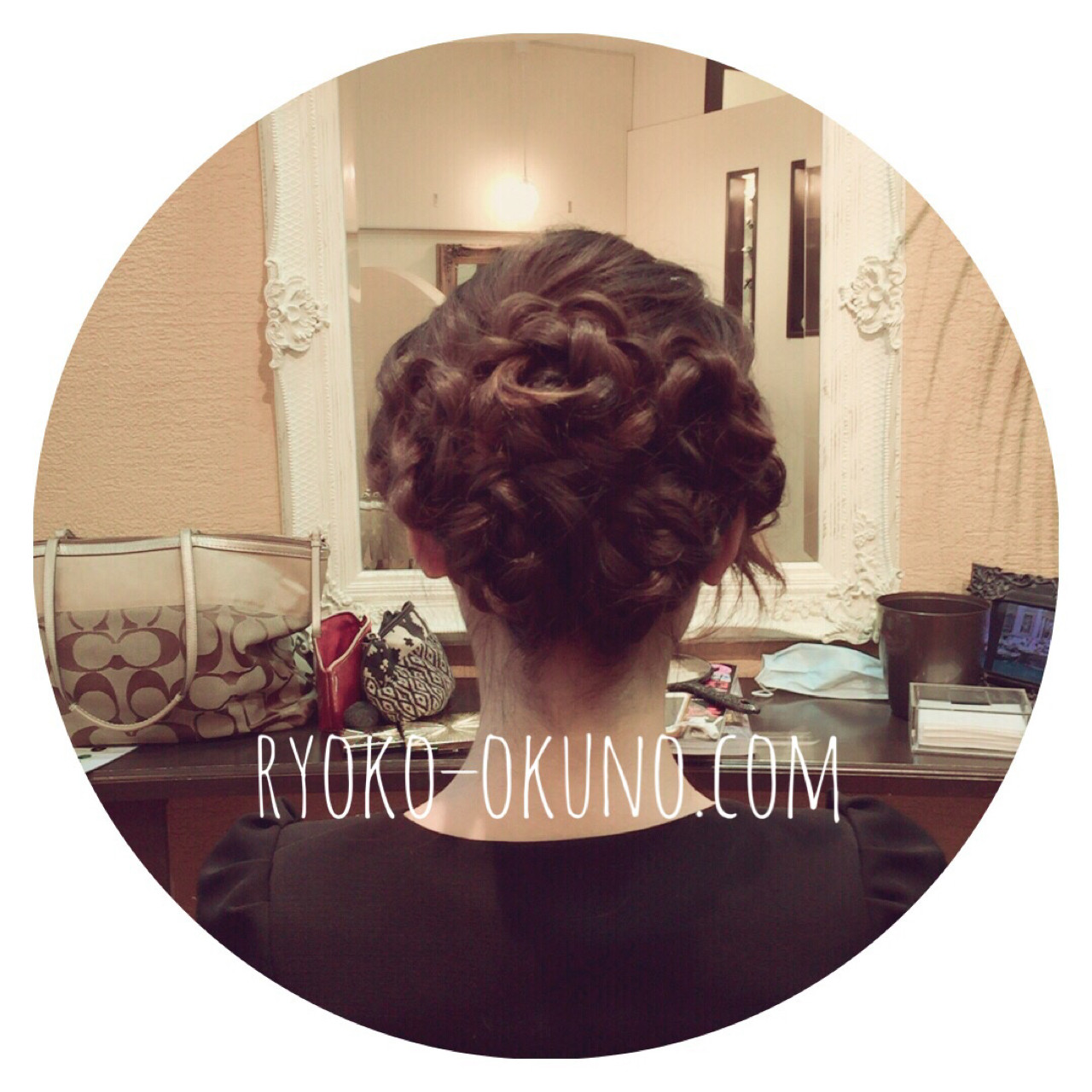 大人かわいい ヘアアレンジ セミロング 大人女子 Primavera神楽坂