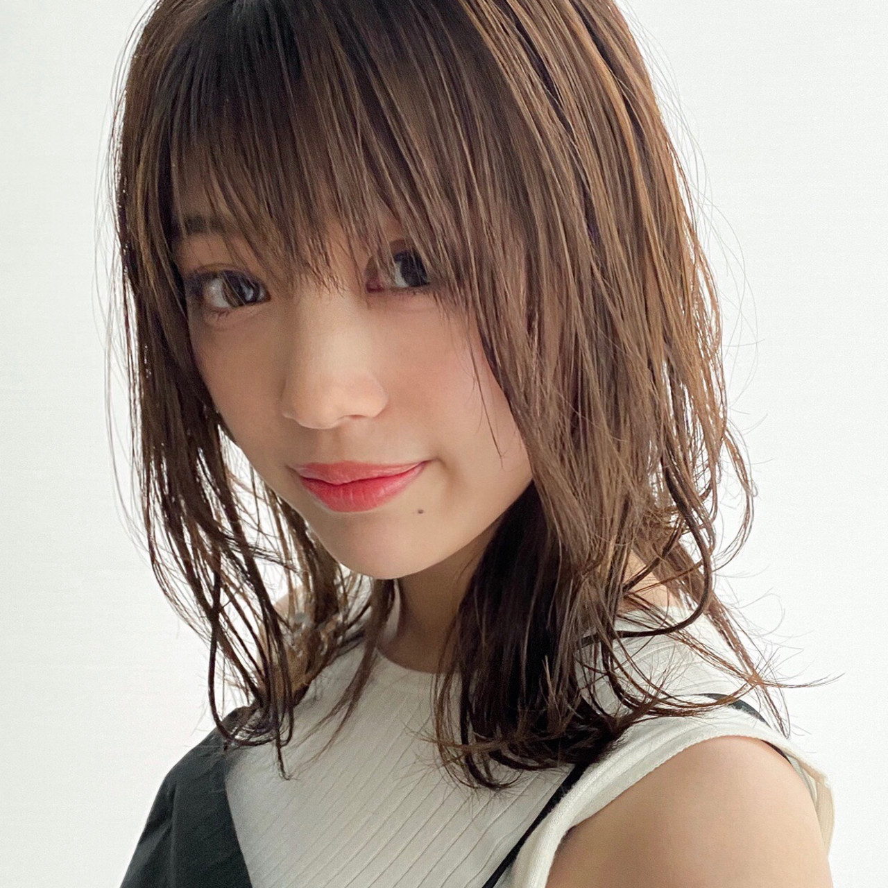 ゆるふわ デジタルパーマ ミディアム 大人かわいい Dydi 鎗田聖乃
