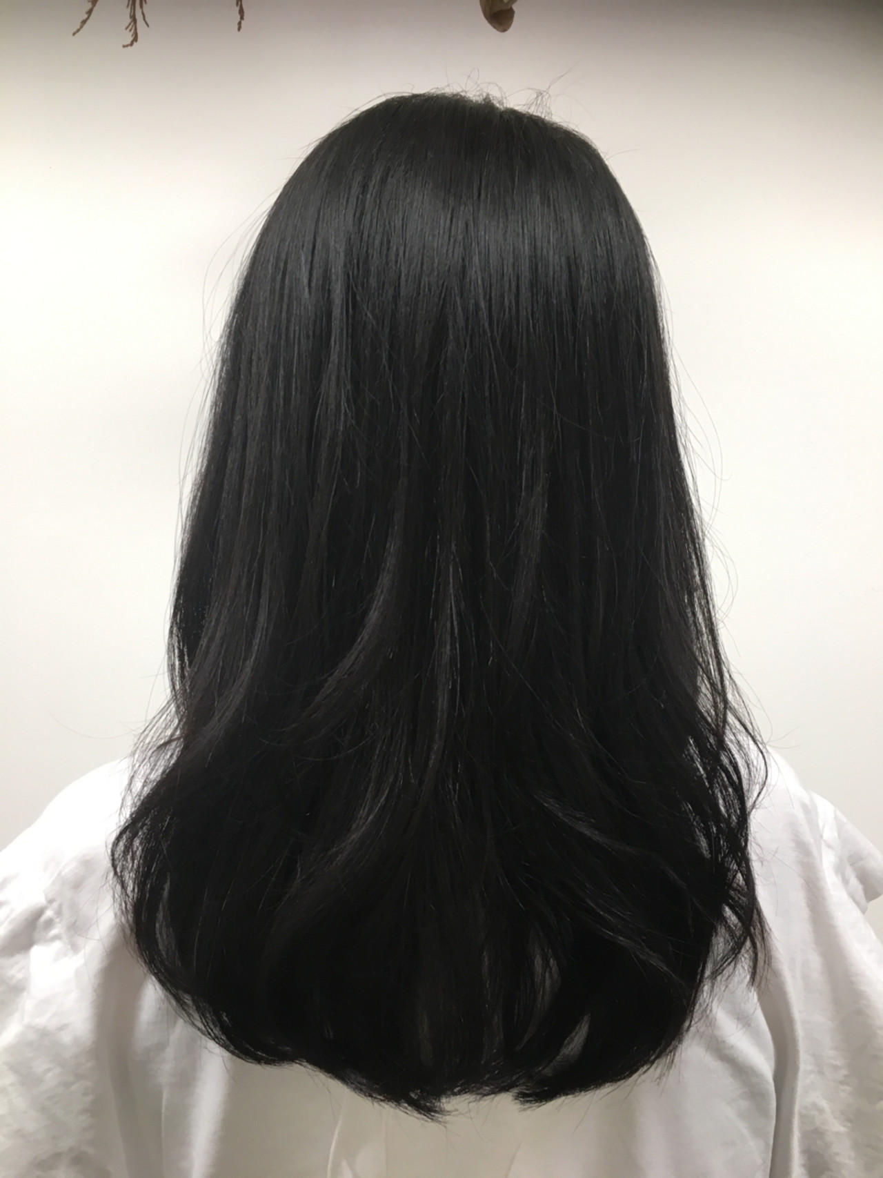 綺麗なミディアムヘア 黒髪 レイヤー 最高のヘアスタイルのアイデア