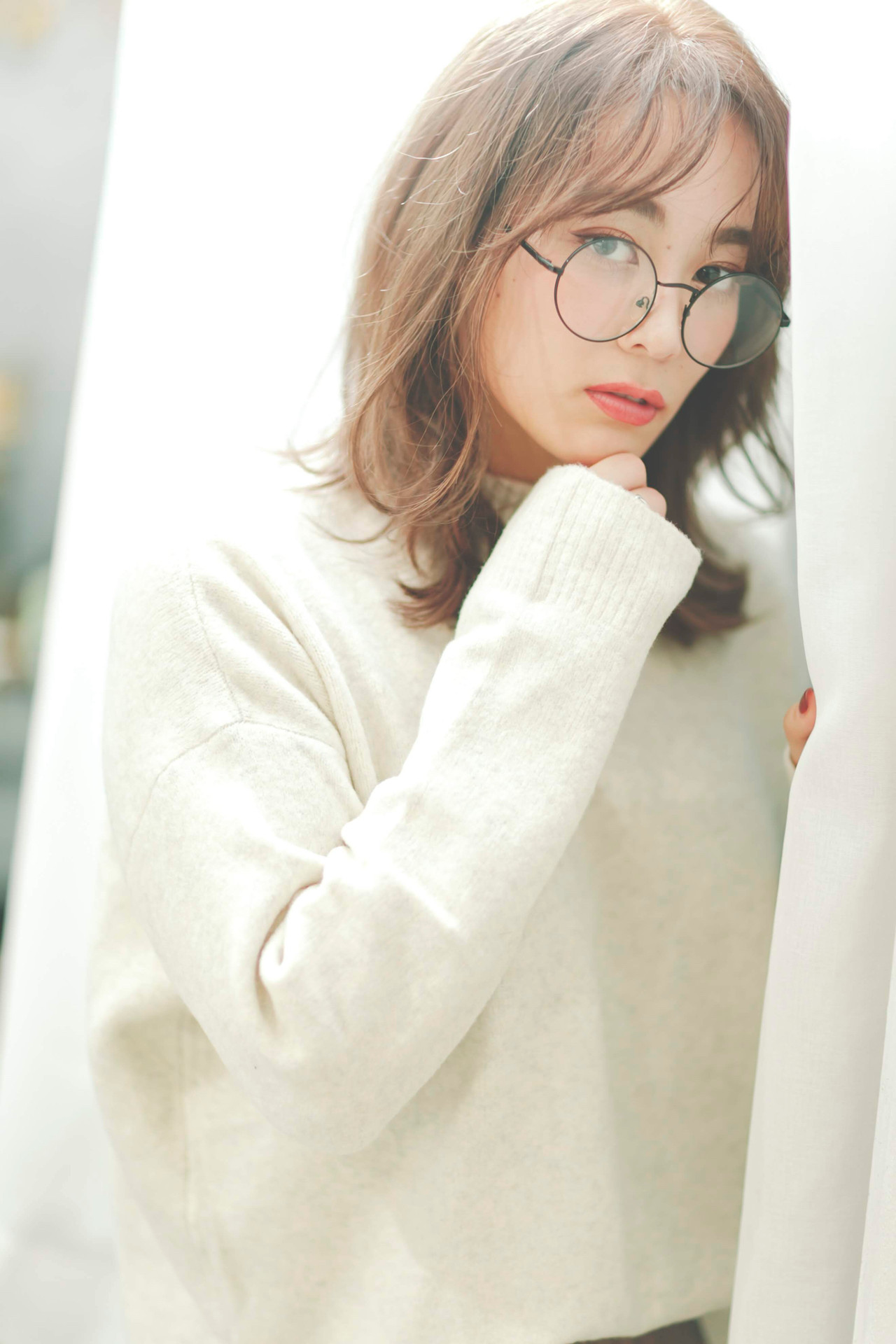 ウルフカット シアーベージュ ミディアムレイヤー ミディアム 2nd Room Tchair 朝倉 大樹 髪質改善おじさん 5910 Hair