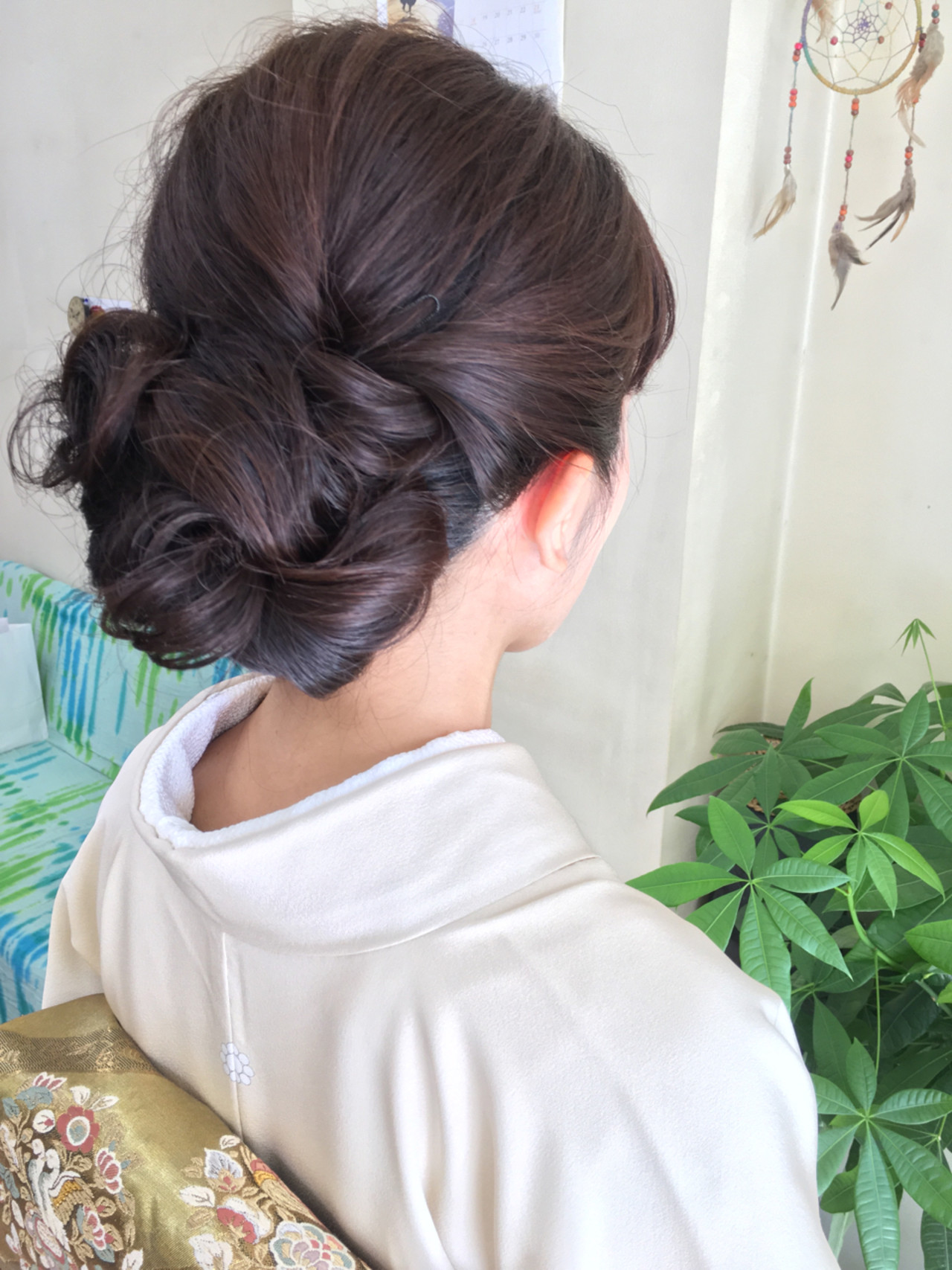 セミロング 着物 結婚式 上品 E Clat さとみ 376998 Hair