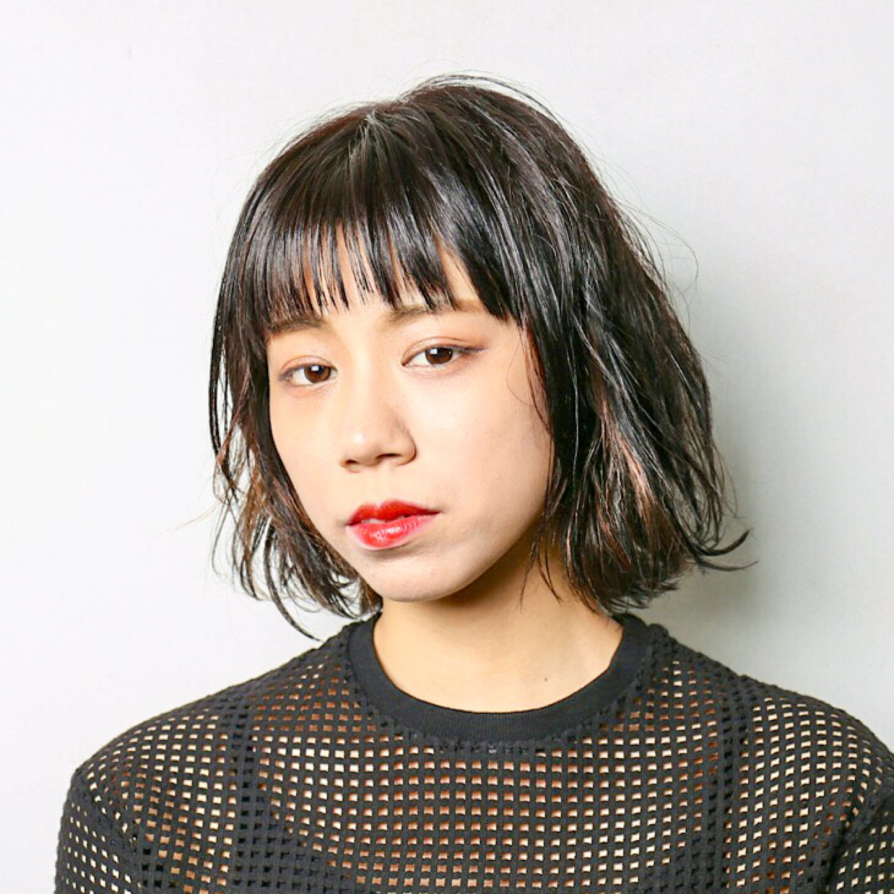 モード ハイライト 黒髪 ボブsalon Vサロン ヴィ 小西 雅大 339456