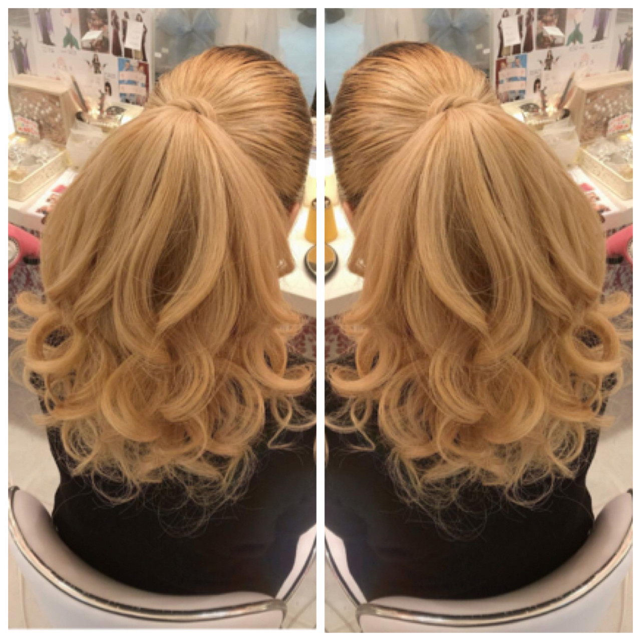 ロング ナチュラル 結婚式 ヘアアレンジ セットサロンiris Iris 佐藤