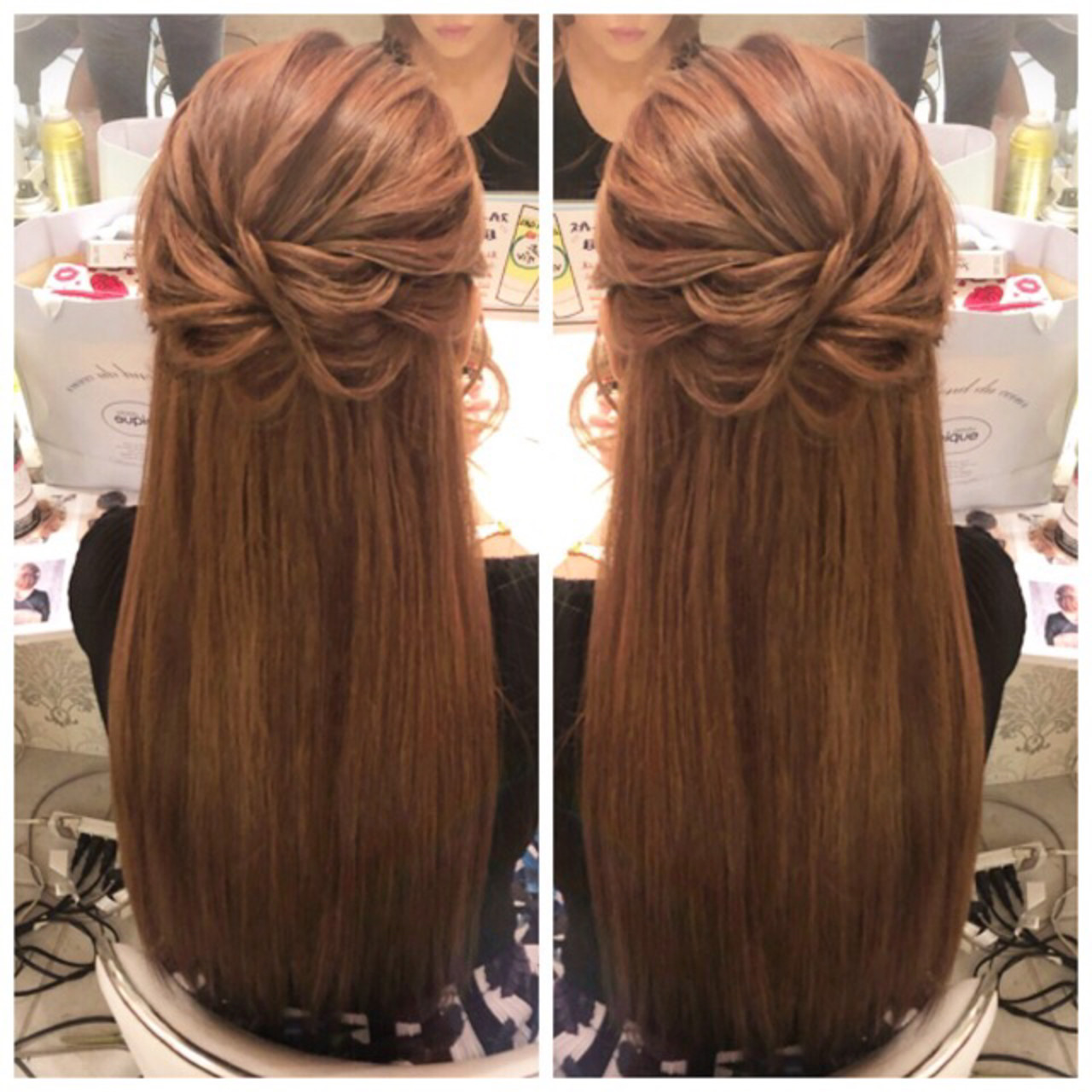 ロング デート 簡単ヘアアレンジ ナチュラル Amico Amico 佐藤 友理 4176 Hair