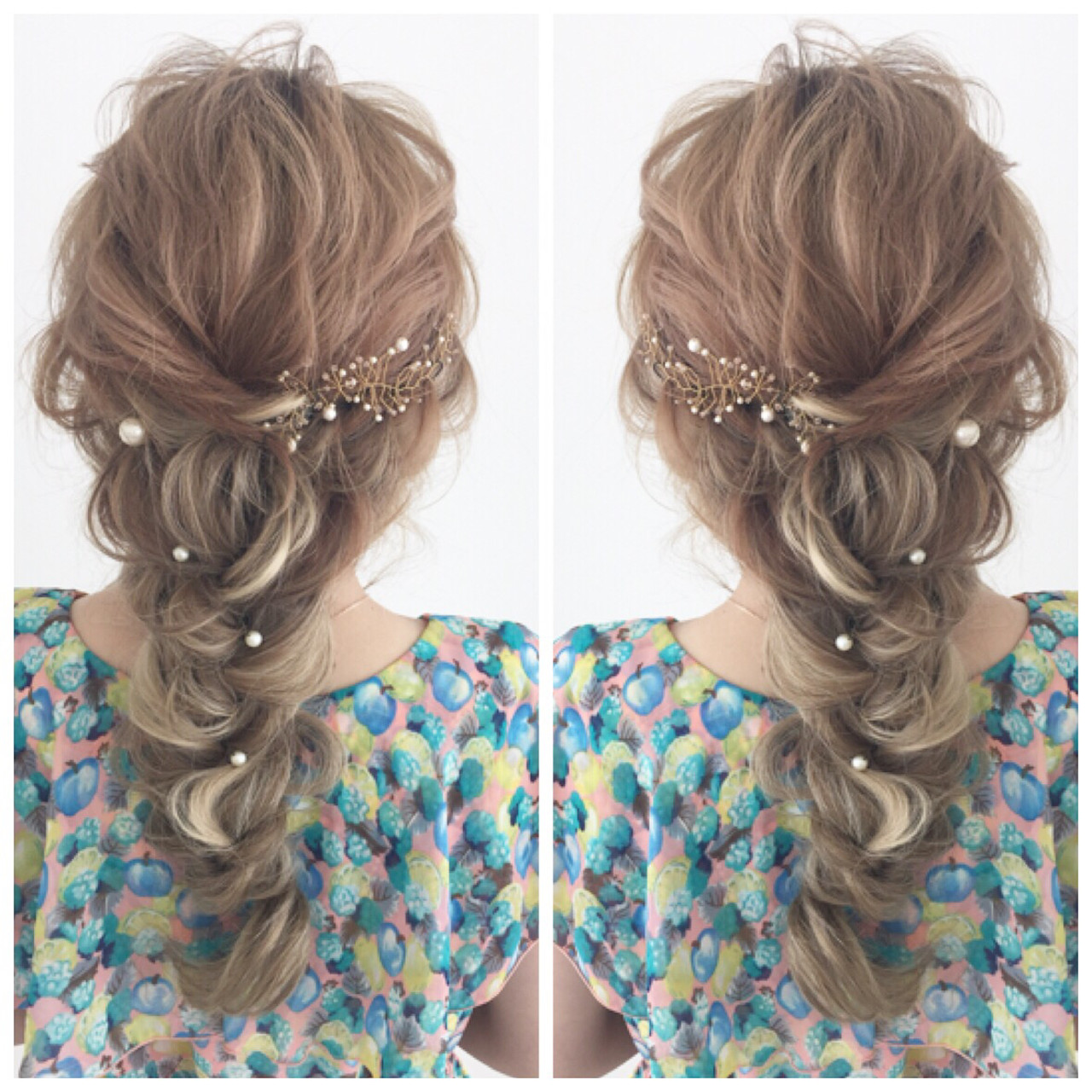 結婚式 簡単ヘアアレンジ ヘアアレンジ 花嫁 セットサロンiris Iris