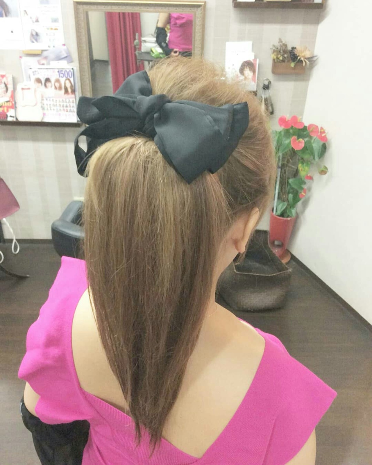 現代の髪型 最高ストレート 成人 式 髪型 ポニーテール