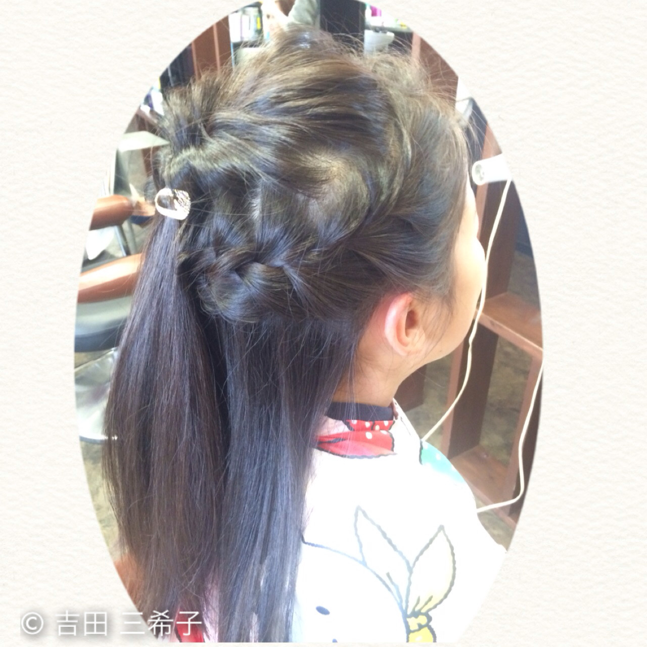 ヘアアレンジ 簡単ヘアアレンジ ハーフアップ 子供 Hair S Lien By