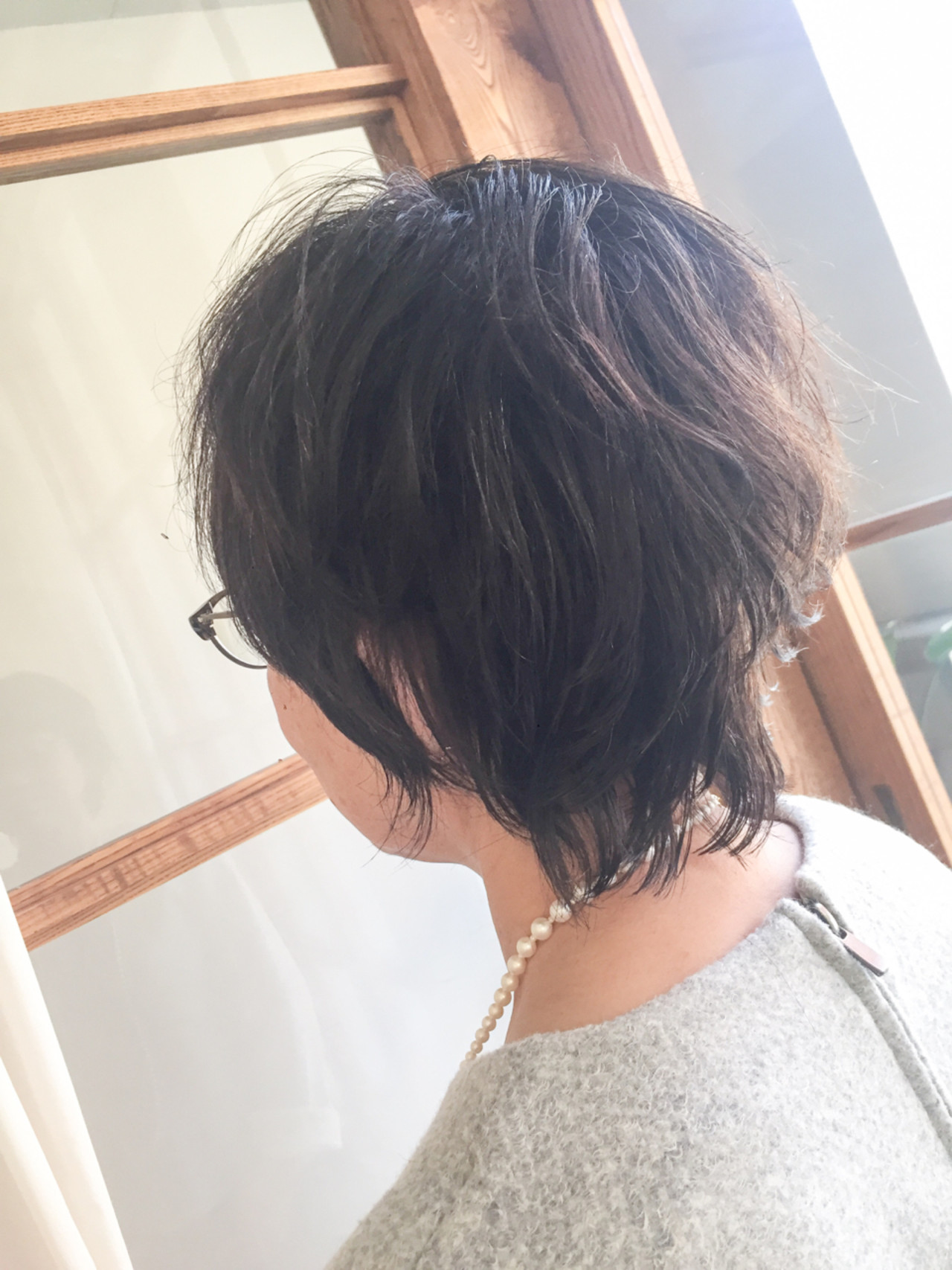 くせ毛風 小顔 40代 エレガンスfigue Hair 岩城 浩子 350244hair