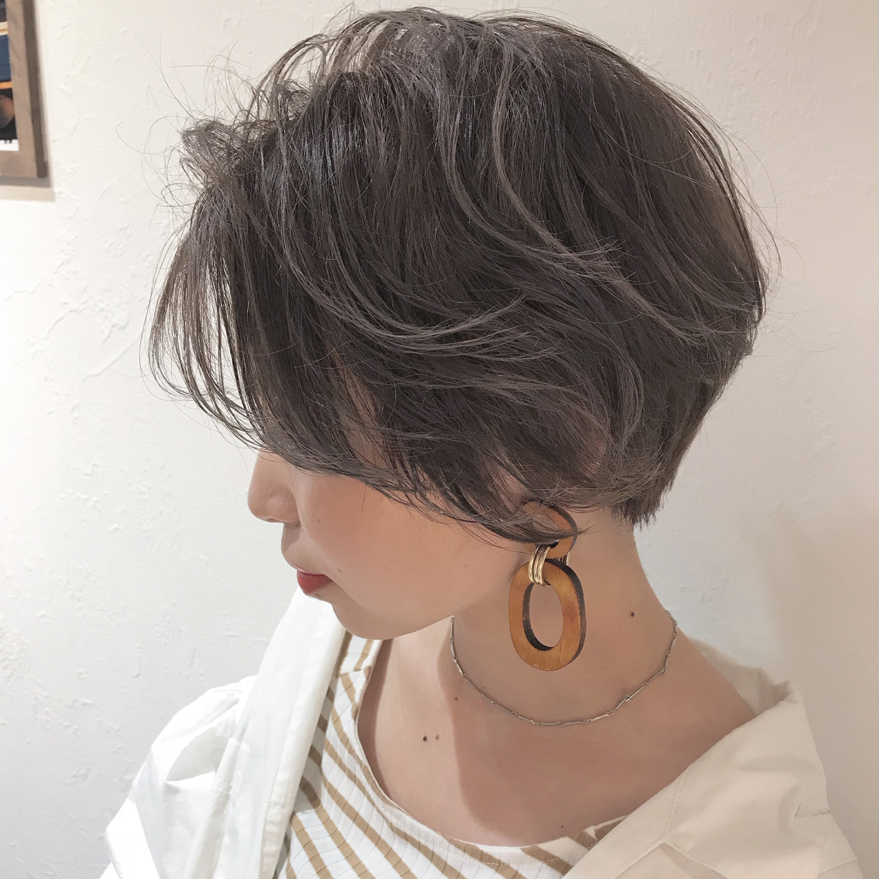 ショート ハイライト 外国人風 グレージュ Coast 溝口優人 387695 ショート ハイライト 外国人風 グレージュ Coast 溝口優人 387695