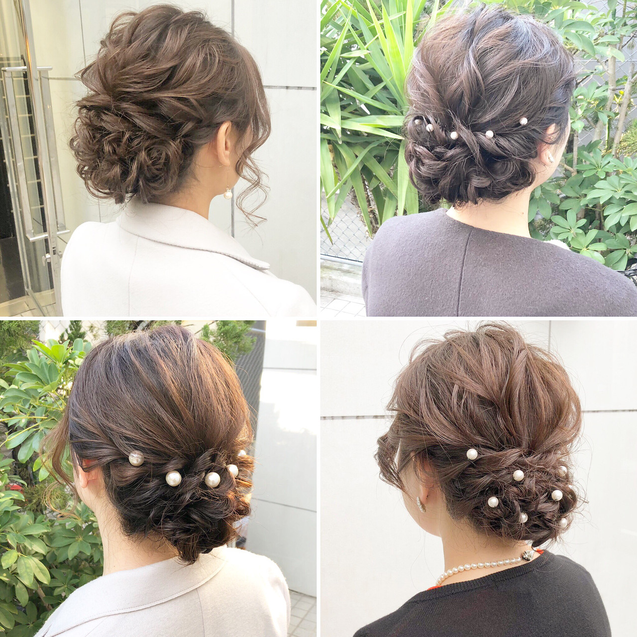セミロング ヘアアレンジ ナチュラル デート Send By Hair ボブ美容