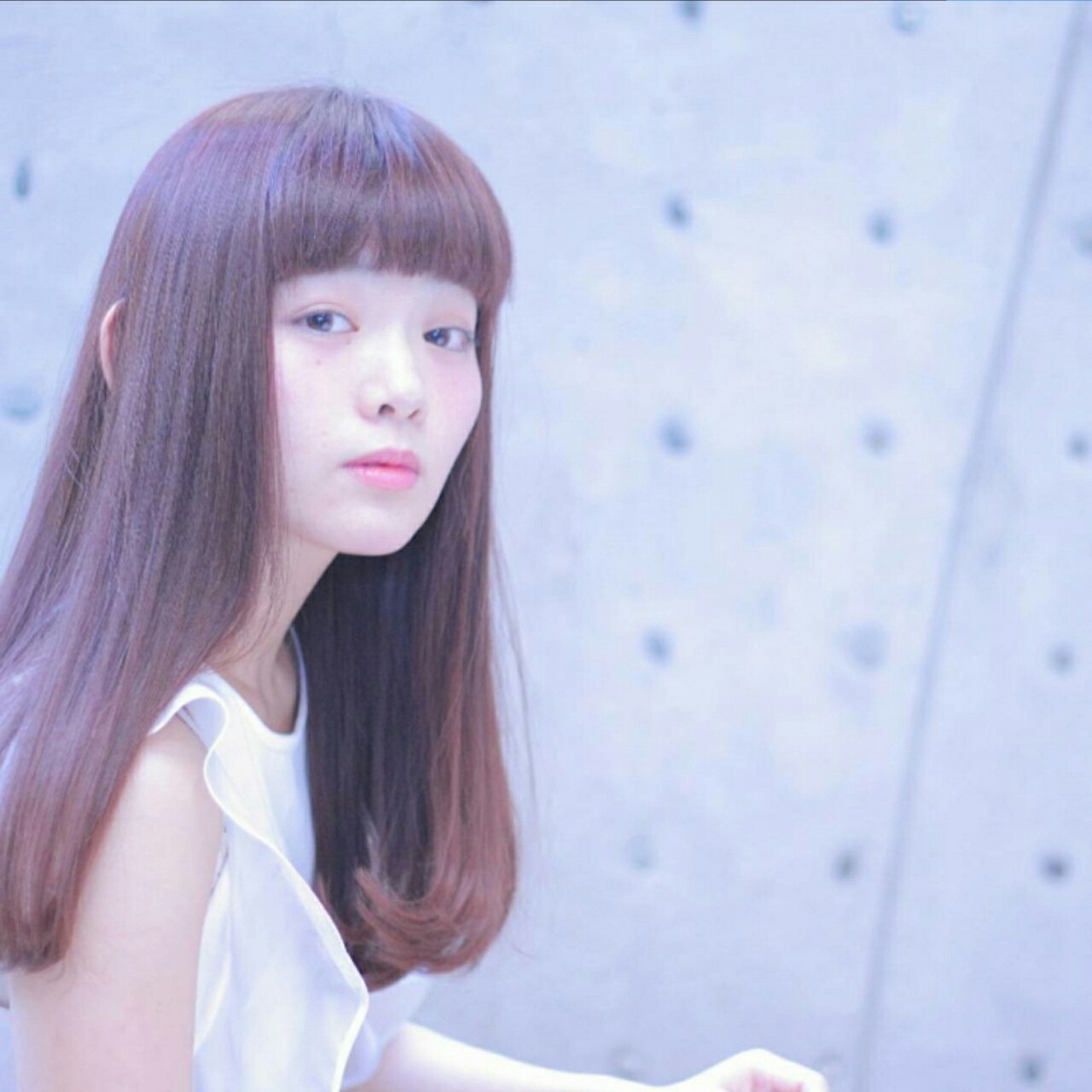 ワンカール レッド ピンク ストレート Cache Cache わたるマジック Hair