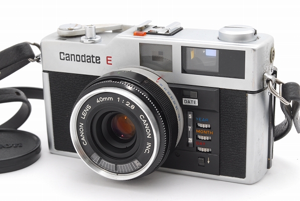 Canon Canodate E レンジファインダーカメラ VERY GOOD】Canon Canodate E 40mm f/2.8 Lens with Leather Case from