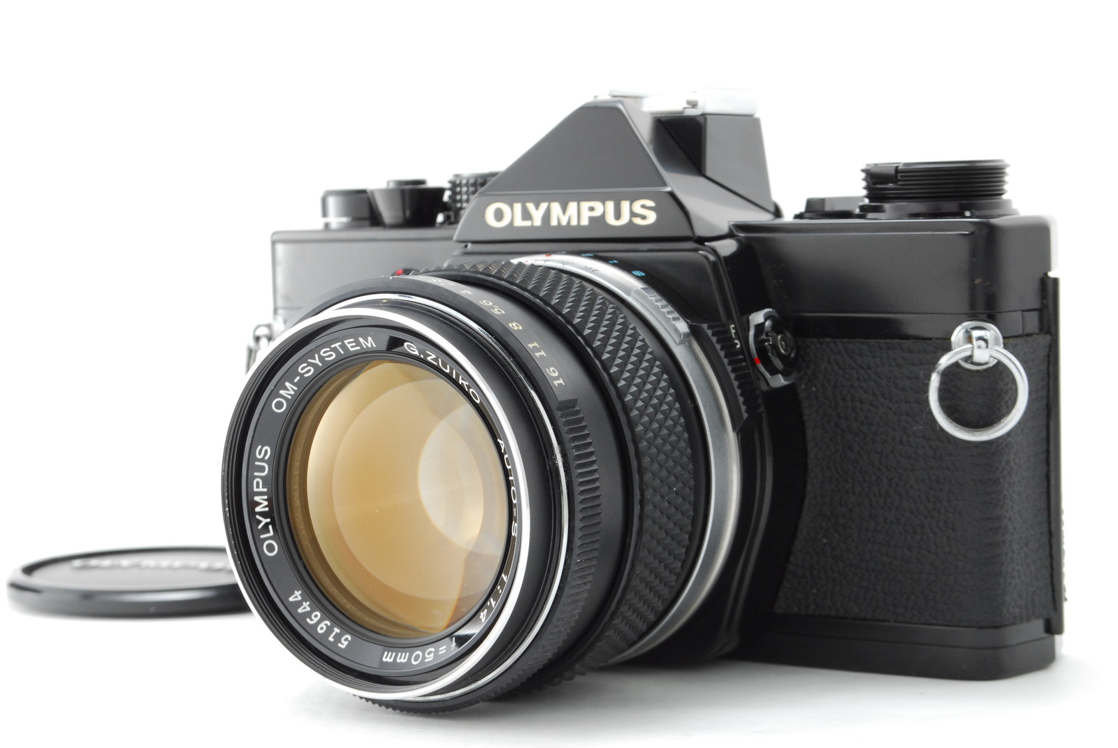 Olympus OM‑1 Black 35mm SLR Film Camera + G.Zuiko Auto‑S 50mm f